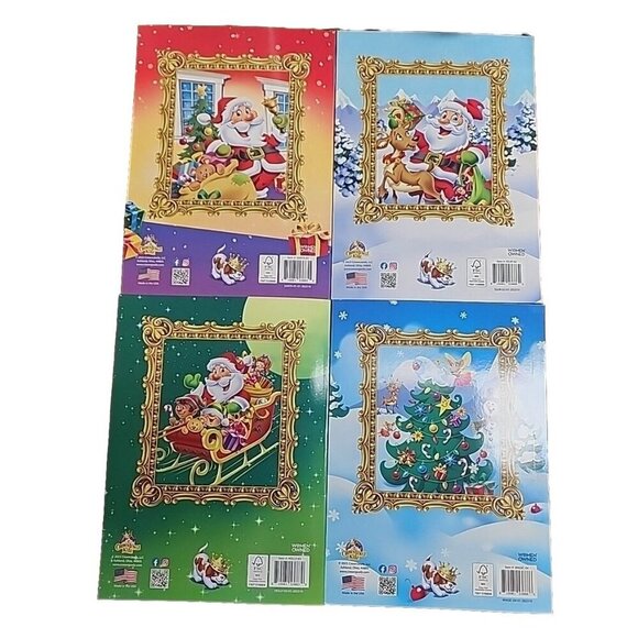 4 Christmas Coloring And Activity Books Great Stocking Stuffier Gift - Picture 10 of 13